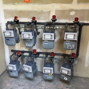 Seismic Shutoff - a number of meters connected to a fire hydrant - General Contractors Near Me - Seattle, Washington Seismic Shutoff - a number of meters connected to a fire hydrant - General Contractors Near Me - Seattle, Washington