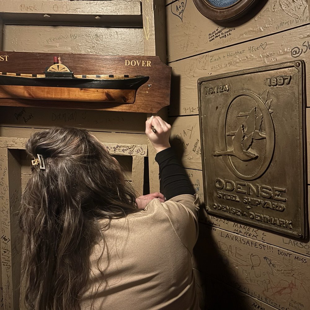 Port Edward Restaurant - Writing a note/memory on the wall. - Seafood Near Me - Algonquin, Illinois Port Edward Restaurant - Writing a note/memory on the wall. - Seafood Near Me - Algonquin, Illinois