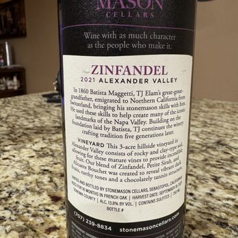 Stonemason Cellars - Zinfandel - Wine Tasting Room Near Me - Santa Rosa, California Stonemason Cellars - Zinfandel - Wine Tasting Room Near Me - Santa Rosa, California