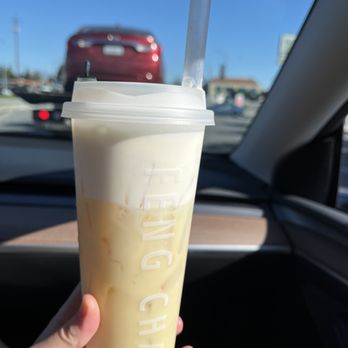 Feng Cha Tea House - peach oolong tea with sea salt cream - Bubble Tea Near Me - San Jose, California Feng Cha Tea House - peach oolong tea with sea salt cream - Bubble Tea Near Me - San Jose, California