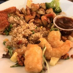 Kobe Hibachi Grill & Sushi - Honey walnut shrimp, Chicken Katsu Kobe teriyaki Chicken