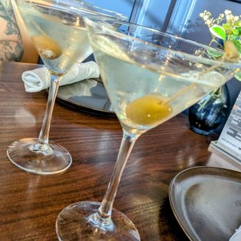 Black Rail Kitchen + Bar - Dirty martini with blue cheese olives - Mediterranean Near Me - Carlsbad, California