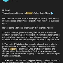 The email confirmation The email confirmation