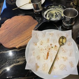 Empty plates denote tasty food! Empty plates denote tasty food!