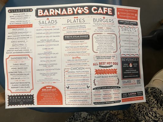 Menu photo 1 Barnaby's Cafe Houston, TX Menu photo 1 Barnaby's Cafe Houston, TX