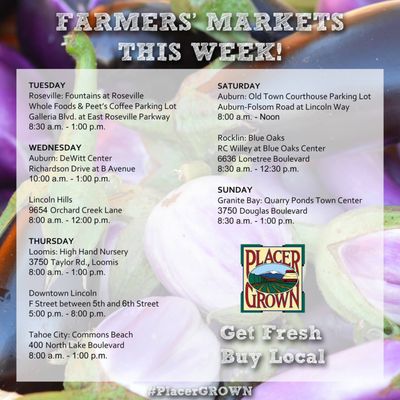 Placergrown Farmers' Market, Fountains at Roseville by null