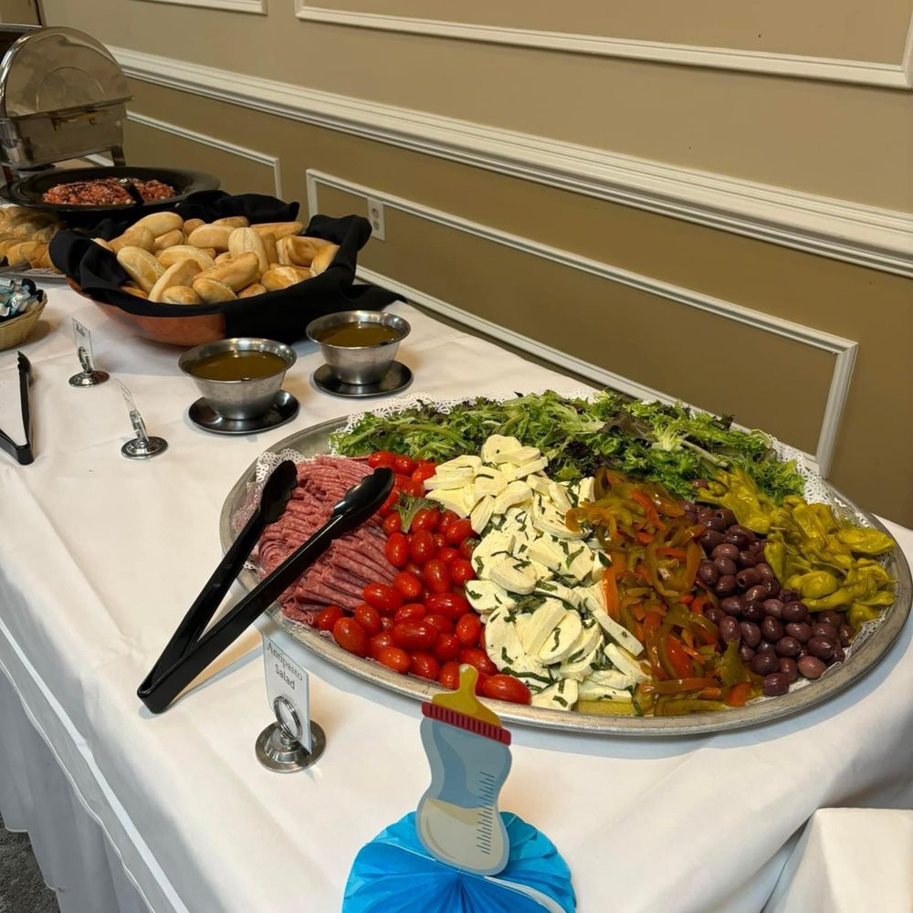 Hershey Italian Lodge - a variety of appetizers on a buffet table - Italian Near Me - Hershey, Pennsylvania Hershey Italian Lodge - a variety of appetizers on a buffet table - Italian Near Me - Hershey, Pennsylvania