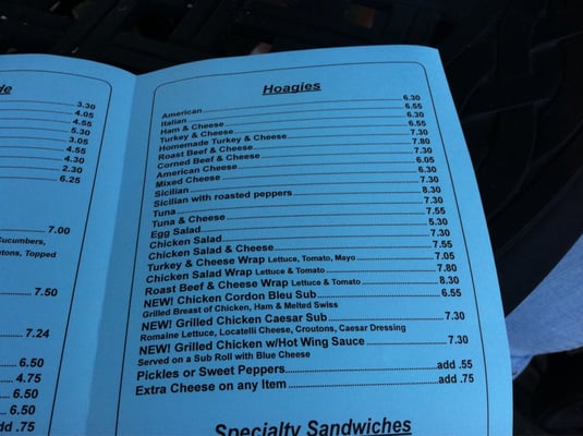 Menu photo 3 Villa Deli Sicklerville, NJ