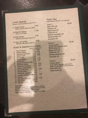 Menu photo 1 Jing Sushi Richmond, VA Menu photo 1 Jing Sushi Richmond, VA