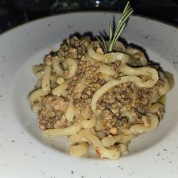 Spadaforte - Homemade pasta with veal, beef, sausage, garlic and rosemary, a real hearty meal.