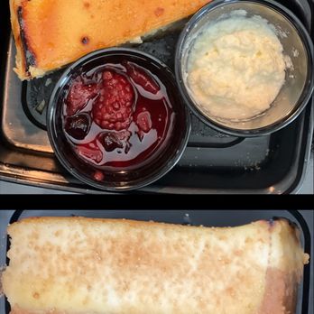 Carbonara - ITALIAN CRÈME BRÛLÉE CHEESECAKE - delish. Ricotta cheesecake, shortbread cookie crust w/blueberry & strawberry sauce & whipped cream. - Italian Near Me - Arlington, Virginia Carbonara - ITALIAN CRÈME BRÛLÉE CHEESECAKE - delish. Ricotta cheesecake, shortbread cookie crust w/blueberry & strawberry sauce & whipped cream. - Italian Near Me - Arlington, Virginia