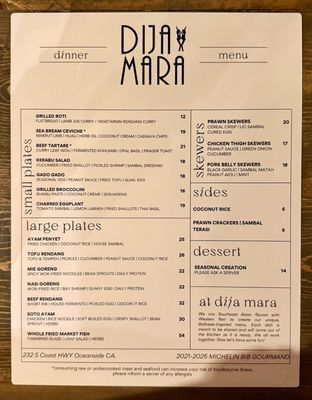 Menu photo 4 Dija Mara Oceanside, CA