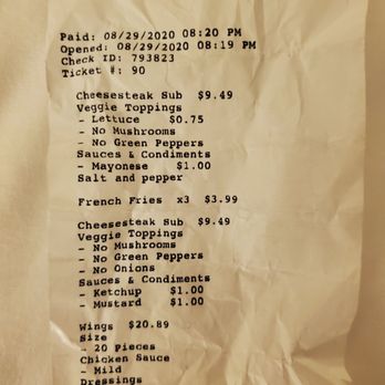 Anthony's Pizza and Pasta - Charged $1.00 per condiment - Pizza Near Me - Saint Cloud, Florida
