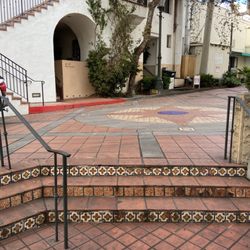 Santa Barbara Tile Walk - Tiled staircase from one of our Tile Walk routes