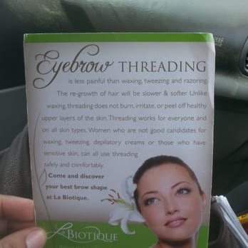 La Biotique - Flyer of eyebrow threading - Eyelash Service Near Me - North Charleston, South Carolina La Biotique - Flyer of eyebrow threading - Eyelash Service Near Me - North Charleston, South Carolina