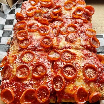 Slice & Pie Pizza - Detroit Style Pepperoni Pie - Pizza Near Me - Washington, DC, District of Columbia Slice & Pie Pizza - Detroit Style Pepperoni Pie - Pizza Near Me - Washington, DC, District of Columbia