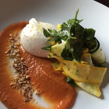 Radiator Whiskey - Burrata, tomato coulis, shaved summer squash - New American Near Me - Seattle, Washington