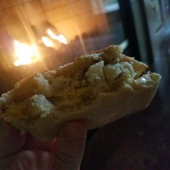 Sweet Retreat & Espresso - Ciabatta with egg, cheese, and potato, take it to-go and eat fireside! - Ice Cream & Frozen Yogurt Near Me - Friday Harbor, Washington