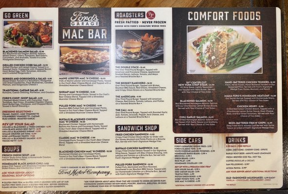 Menu photo 3 Ford's Garage Westchase Tampa, FL Menu photo 3 Ford's Garage Westchase Tampa, FL