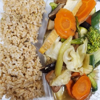 Veggie Today - L.7 combination stir fry veggies with brown rice - Vegetarian Near Me - Concord, California