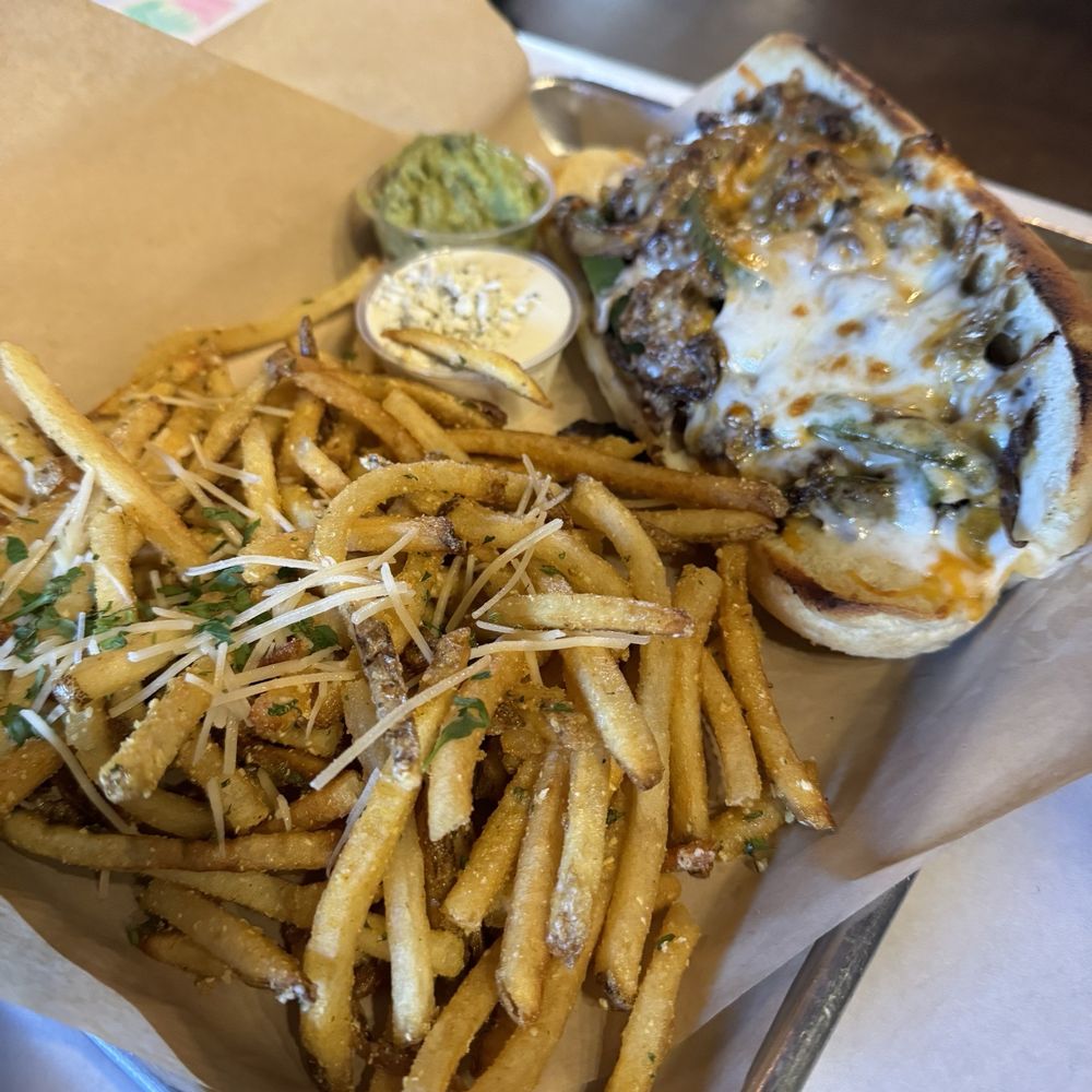 High Point Grill - Green Chile Chicken Philly Sandwich - Sandwiches Near Me - Albuquerque, New Mexico High Point Grill - Green Chile Chicken Philly Sandwich - Sandwiches Near Me - Albuquerque, New Mexico