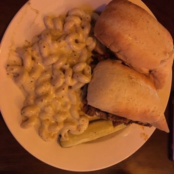 Hop-N-Grape - Philly style Sandwich, Pepperjack Mac, Pickle - Barbeque Near Me - Longview, Washington Hop-N-Grape - Philly style Sandwich, Pepperjack Mac, Pickle - Barbeque Near Me - Longview, Washington