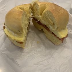 Atlantic Bagel & Coffee - Bacon egg and cheese