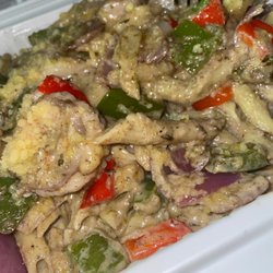 Keep It Natural - This is a nice calm spot. it's a American and Jamaican style cooking. I ordered the shrimp pasta