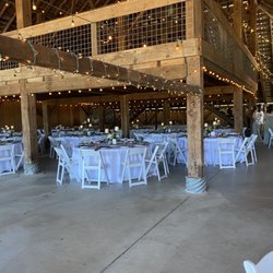 Inside barn
