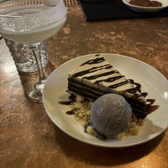 Mizu - Lemon drop martini  Chocolate tahini cake - Seafood Near Me - Charlotte, North Carolina