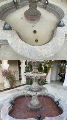 Fountain tile restoration . - Some chemical was used to remove algae from surface . Instead, it built up to a thick coating and cured to the tile . Sat like this for years . Our team came in and with our precision laser we were able to remove the chemical mix. (27 hours of work ) We sealed the tile after and were happy to see smiles on our clients faces. Please do check out our social media pages for a video of this project . Fountain tile restoration . - Some chemical was used to remove algae from surface . Instead, it built up to a thick coating and cured to the tile . Sat like this for years . Our team came in and with our precision laser we were able to remove the chemical mix. (27 hours of work ) We sealed the tile after and were happy to see smiles on our clients faces. Please do check out our social media pages for a video of this project .