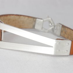 Cécile Crepellière - Bracelet argent et cuir
