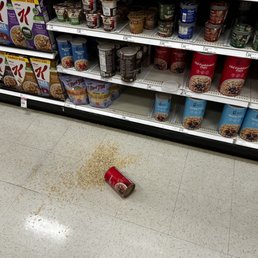Oatmeal on floor