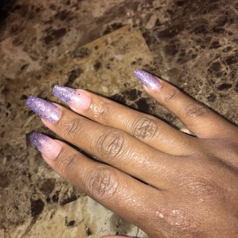Fine Nails And Spa - Purple glitter fade in - Nail Salons Near Me - Decatur, Georgia Fine Nails And Spa - Purple glitter fade in - Nail Salons Near Me - Decatur, Georgia