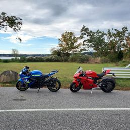 Brother and I riding in Long Island, NY.