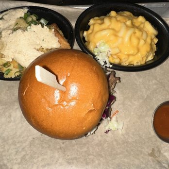 Lucille's Smokehouse Bar-B-Que - Pulled pork sandwich- Memphis style - Southern Near Me - Long Beach, California Lucille's Smokehouse Bar-B-Que - Pulled pork sandwich- Memphis style - Southern Near Me - Long Beach, California