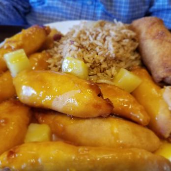 Pagoda Inn - Dinner combo plate #9, sweet & sour chicken. (really sweet) - Chinese Near Me - North Kingstown, Rhode Island Pagoda Inn - Dinner combo plate #9, sweet & sour chicken. (really sweet) - Chinese Near Me - North Kingstown, Rhode Island