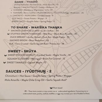 Owamni - Menu from 2024-04-11 - New American Near Me - Minneapolis, Minnesota Owamni - Menu from 2024-04-11 - New American Near Me - Minneapolis, Minnesota