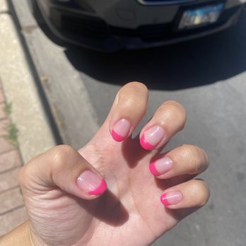 Posh Polish Nail Salon - French gel manicure :) - Nail Salons Near Me - Chicago, Illinois