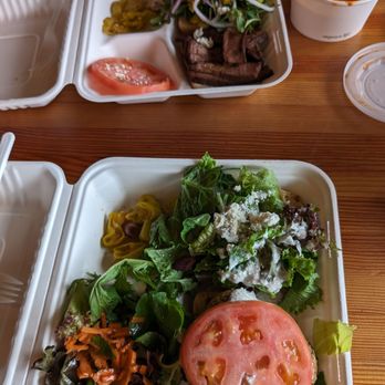 Fork & Salad - Kihei - Felafel and steak sandwiches with a side of tomato bisque! - Salad Near Me - Kihei, Hawaii Fork & Salad - Kihei - Felafel and steak sandwiches with a side of tomato bisque! - Salad Near Me - Kihei, Hawaii