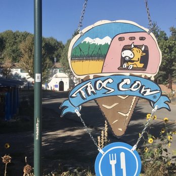 Taos Cow - Signage - Ice Cream & Frozen Yogurt Near Me - Arroyo Seco, New Mexico Taos Cow - Signage - Ice Cream & Frozen Yogurt Near Me - Arroyo Seco, New Mexico