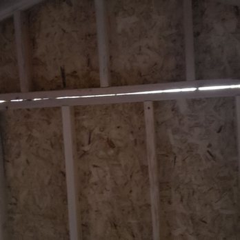 Tuff Shed San Jose - Big gaps near truss - Building Supplies Near Me - San Jose, California Tuff Shed San Jose - Big gaps near truss - Building Supplies Near Me - San Jose, California