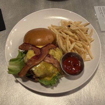 DESTIHL Restaurant & Brew Works - Bacon cheeseburger w/ fries - Brewpubs Near Me - Normal, Illinois DESTIHL Restaurant & Brew Works - Bacon cheeseburger w/ fries - Brewpubs Near Me - Normal, Illinois
