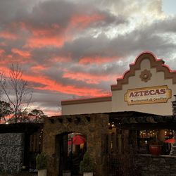 Aztecas Restaurant & Cantina - Azteca's at dusk.