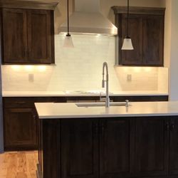 Superior Home Solutions - He put in a new hood backsplash and fixed our cabinets to match the old ones. He did a fantastic job.