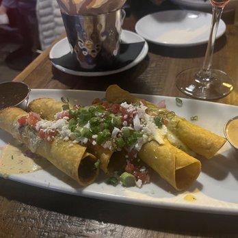 Finney's Crafthouse - Burbank - Steak Taquitos- Tri tip to be exact. Full of flavor, great crunch, amazing salsas and they get it right with the toppings. - New American Near Me - Burbank, California