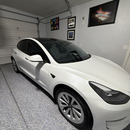 Model 3 windows tinted Model 3 windows tinted