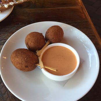 Rhubarb - Lobster corn dogs -- delicious - New American Near Me - Asheville, North Carolina Rhubarb - Lobster corn dogs -- delicious - New American Near Me - Asheville, North Carolina
