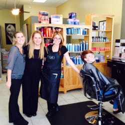 Eminence Hair Design & Spa - Some of the great staff at Eminance.  Emily is on the left, and a stylish young client on the right.