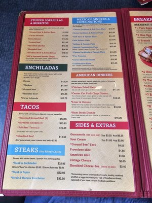 Menu photo 3 Fiesta's Albuquerque, NM